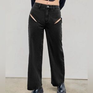 Black Straight Leg Jeans